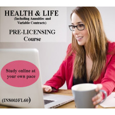  60 hr 2-15 Health and Life Insurance Pre-Licensing course (including Annuities and Variable Contracts) INS003FL60 - 6 Month Access