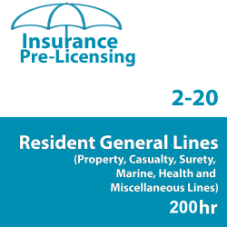 200 hr - General Lines (Property and Casualty) 2-20 Prelicensing Course 200 hr - General Lines (Property and Casualty) 2-20 Prelicensing Course